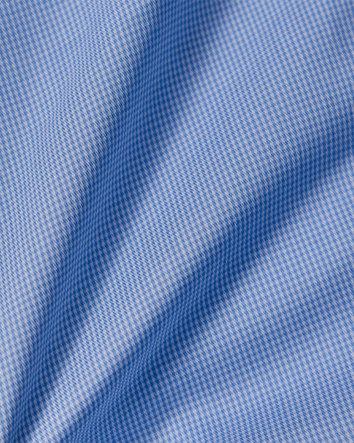 Light Blue Mini Houndstooth Dress Shirt 4