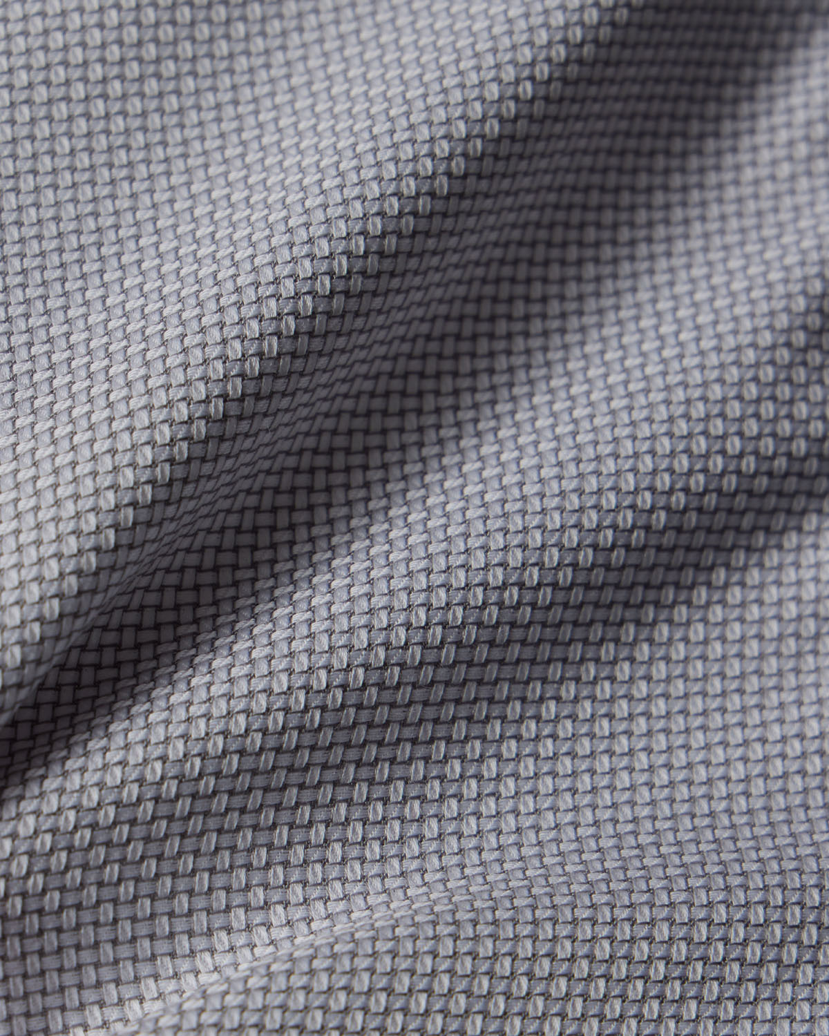 Easy-Care Grey Plain Weave Dress Shirt 4
