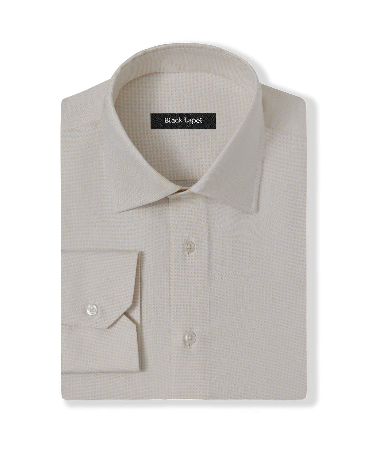 Ivory Dobby Dress Shirt 1