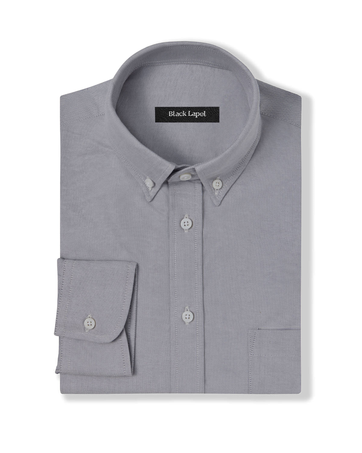 Campus Grey Oxford Custom Dress Shirt Campus Grey Oxford Custom Dress Shirt