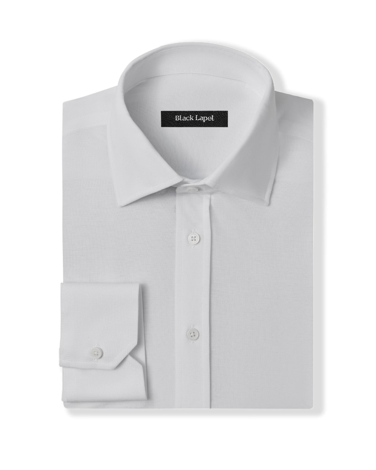 White Performance Pique Knit Shirt 1