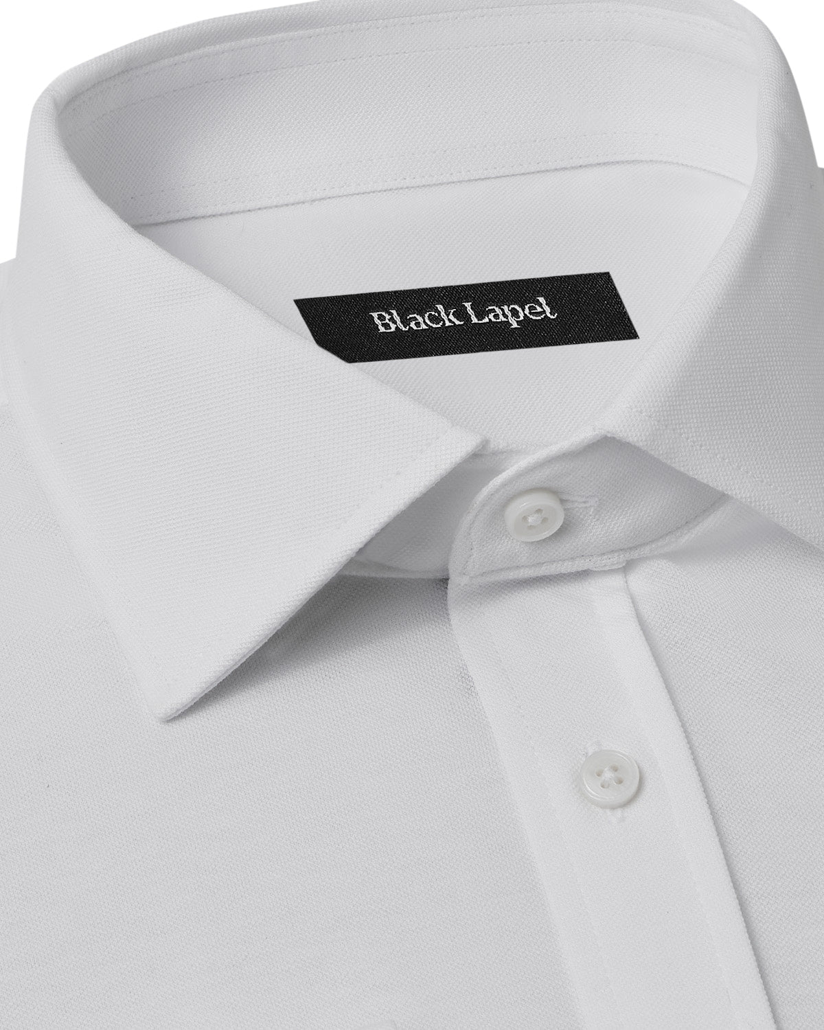 White Performance Pique Knit Shirt 2