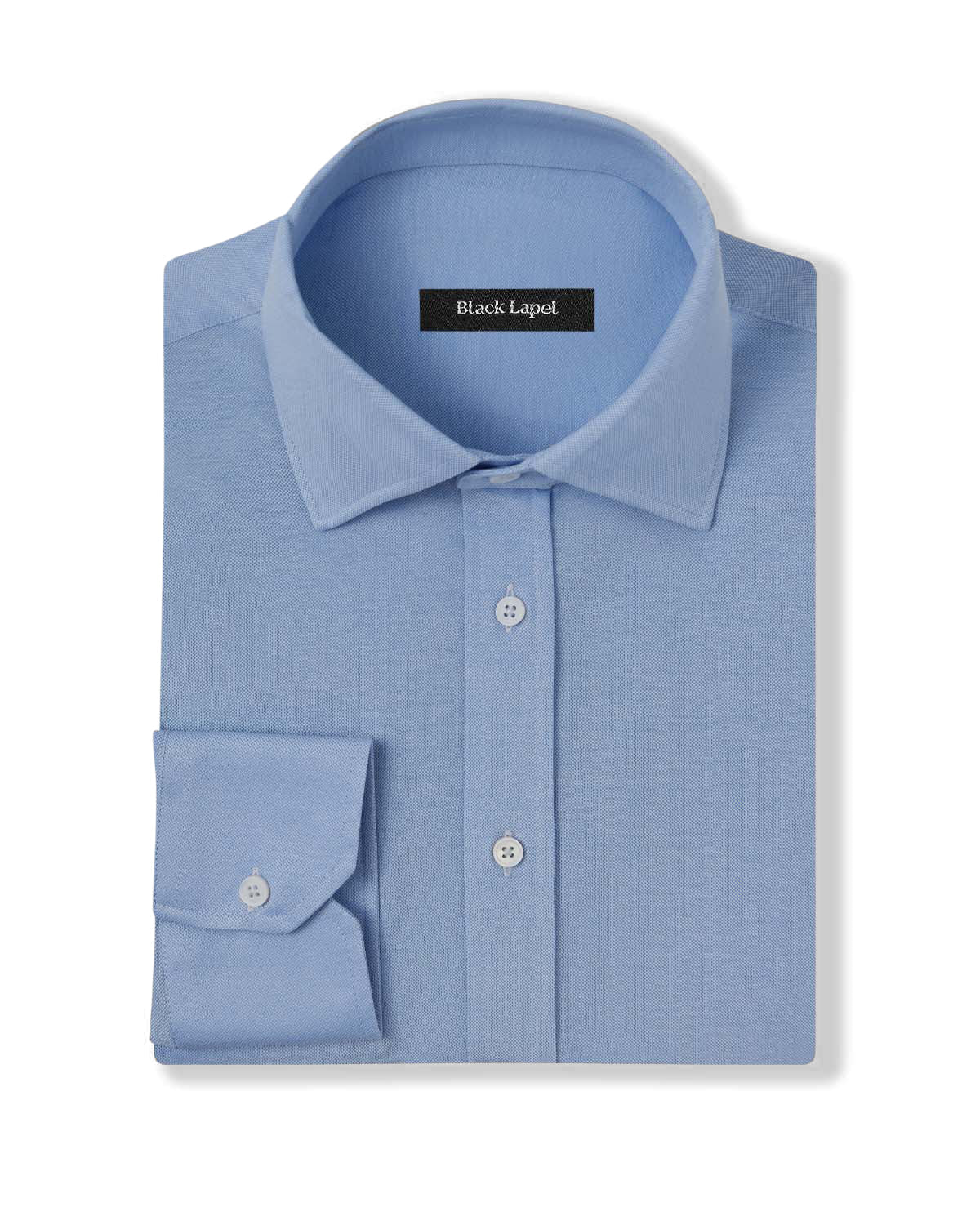 Light Blue Performance Pique Knit Shirt 1