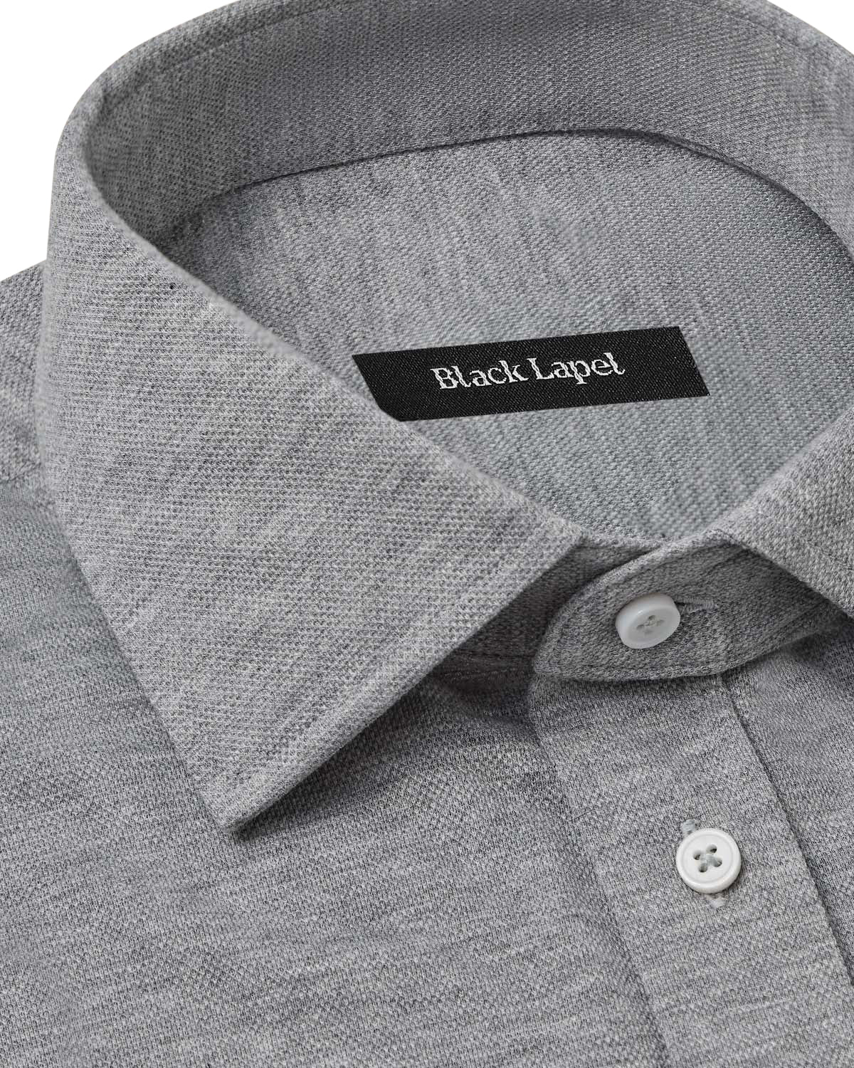 Grey Performance Pique Knit Shirt 2