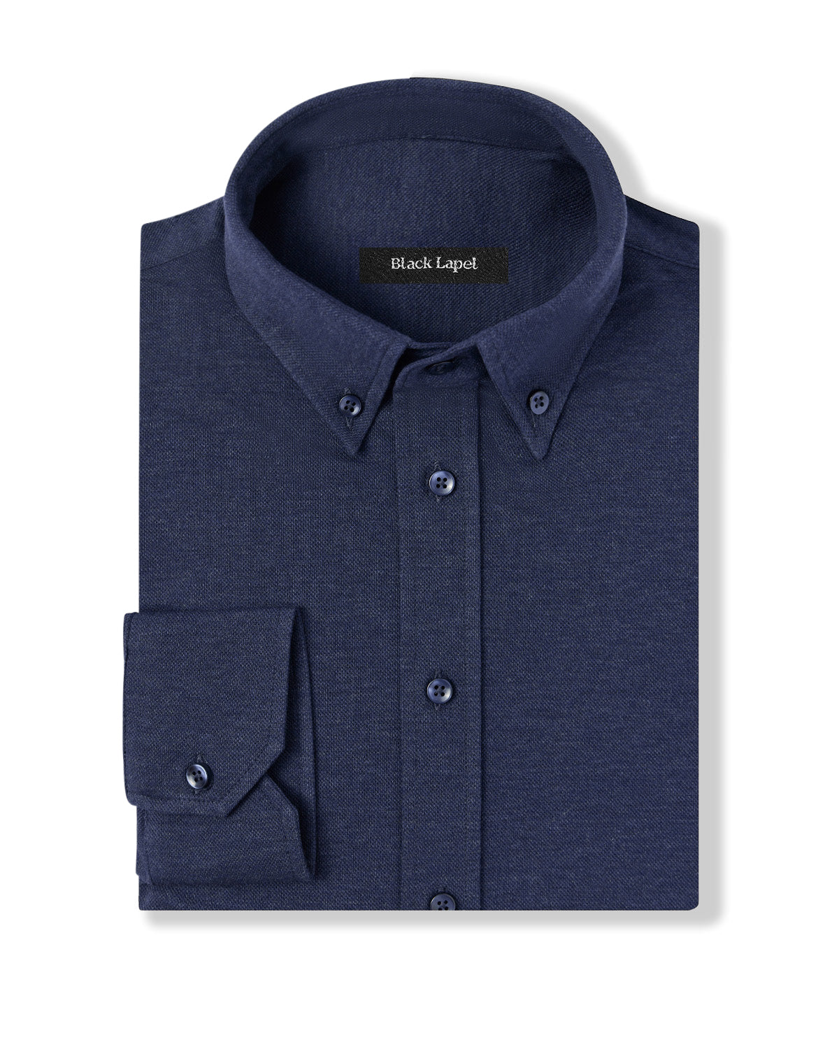 Navy Performance Pique Knit Shirt 1