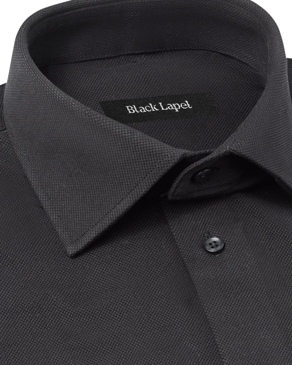 Black Performance Pique Knit Shirt 2