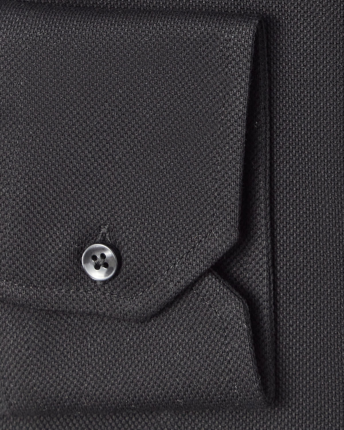 Black Performance Pique Knit Shirt 3