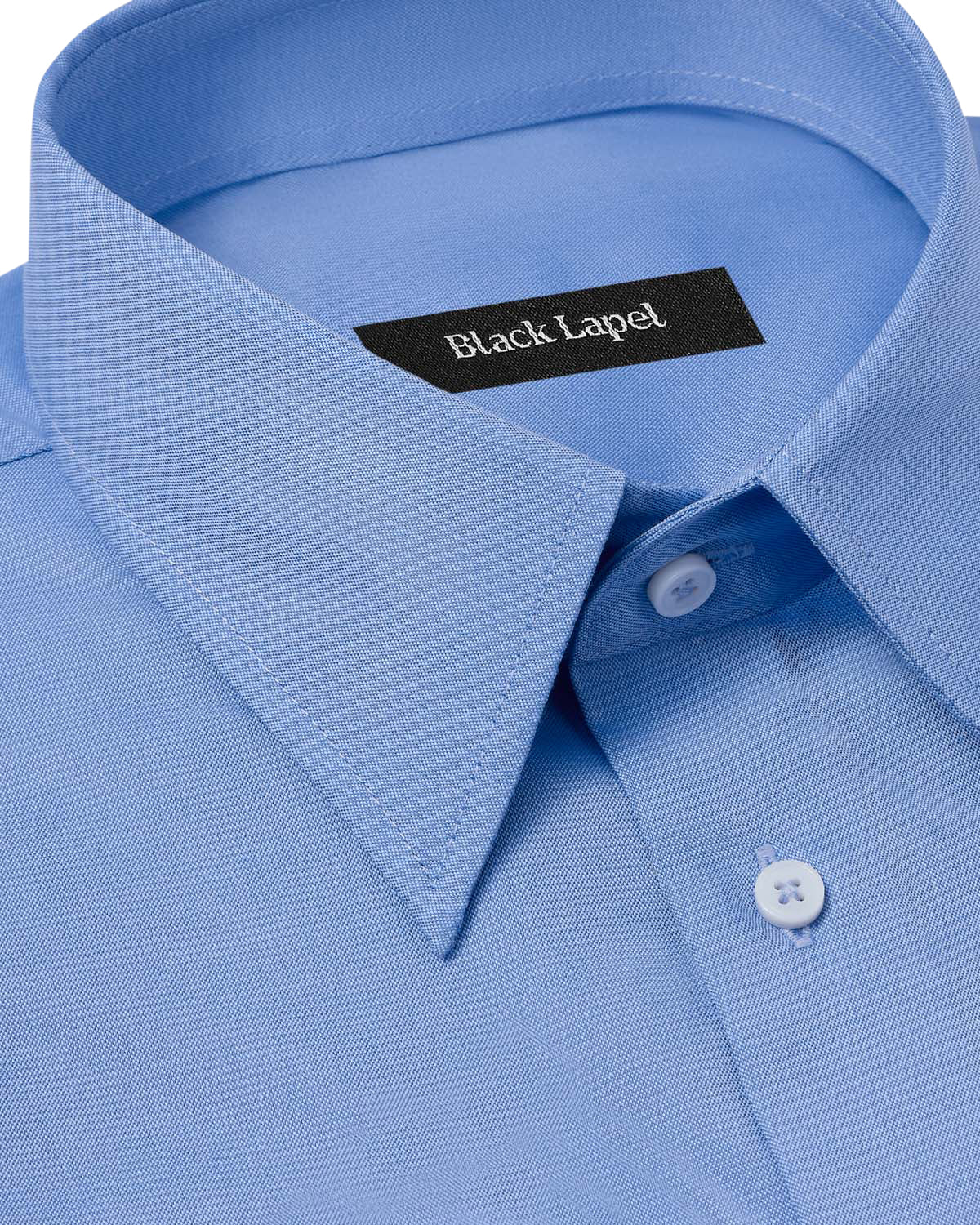 Easy-Care French Blue Pinpoint Dress Shirt 2