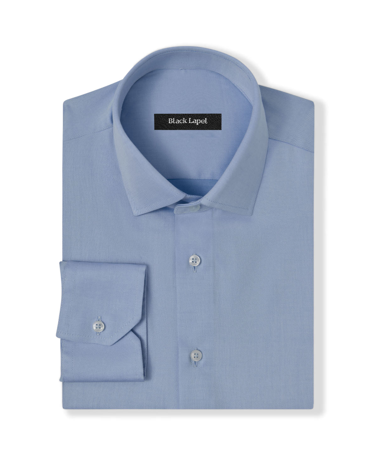 Cornerstone Light Blue Fine Twill Shirt Dress Shirt 1