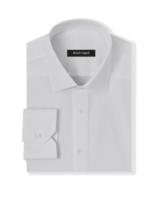 Cornerstone White Plain Weave Dress Shirt 1