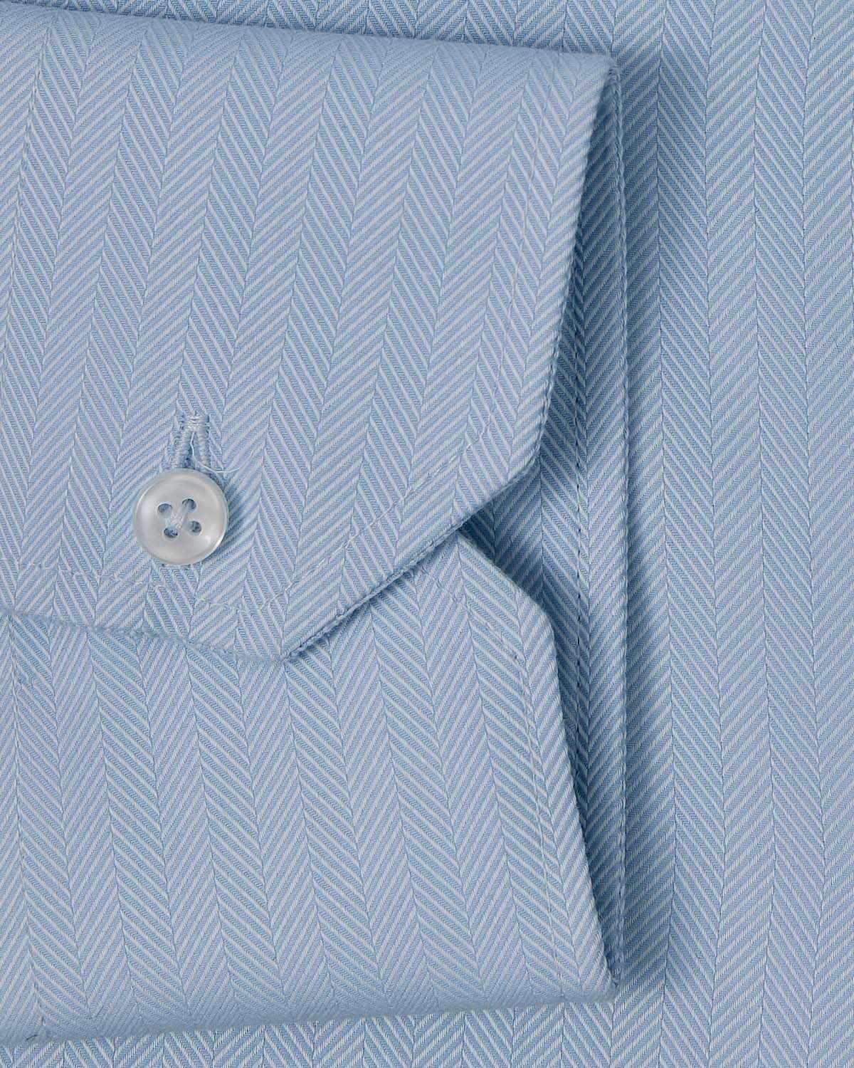 Cornerstone Light Blue Herringbone Dress Shirt 3