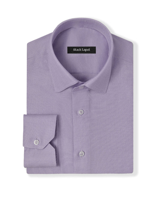 Cornerstone Purple Step Weave Dress Shirt 1