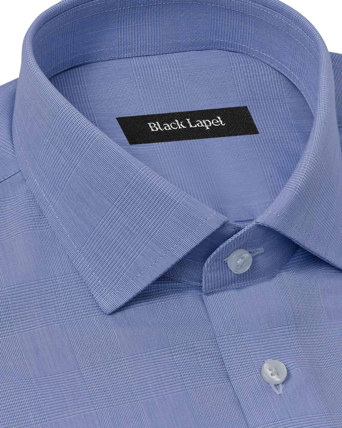 Cornerstone Blue Prince of Wales Check Dress Shirt 2