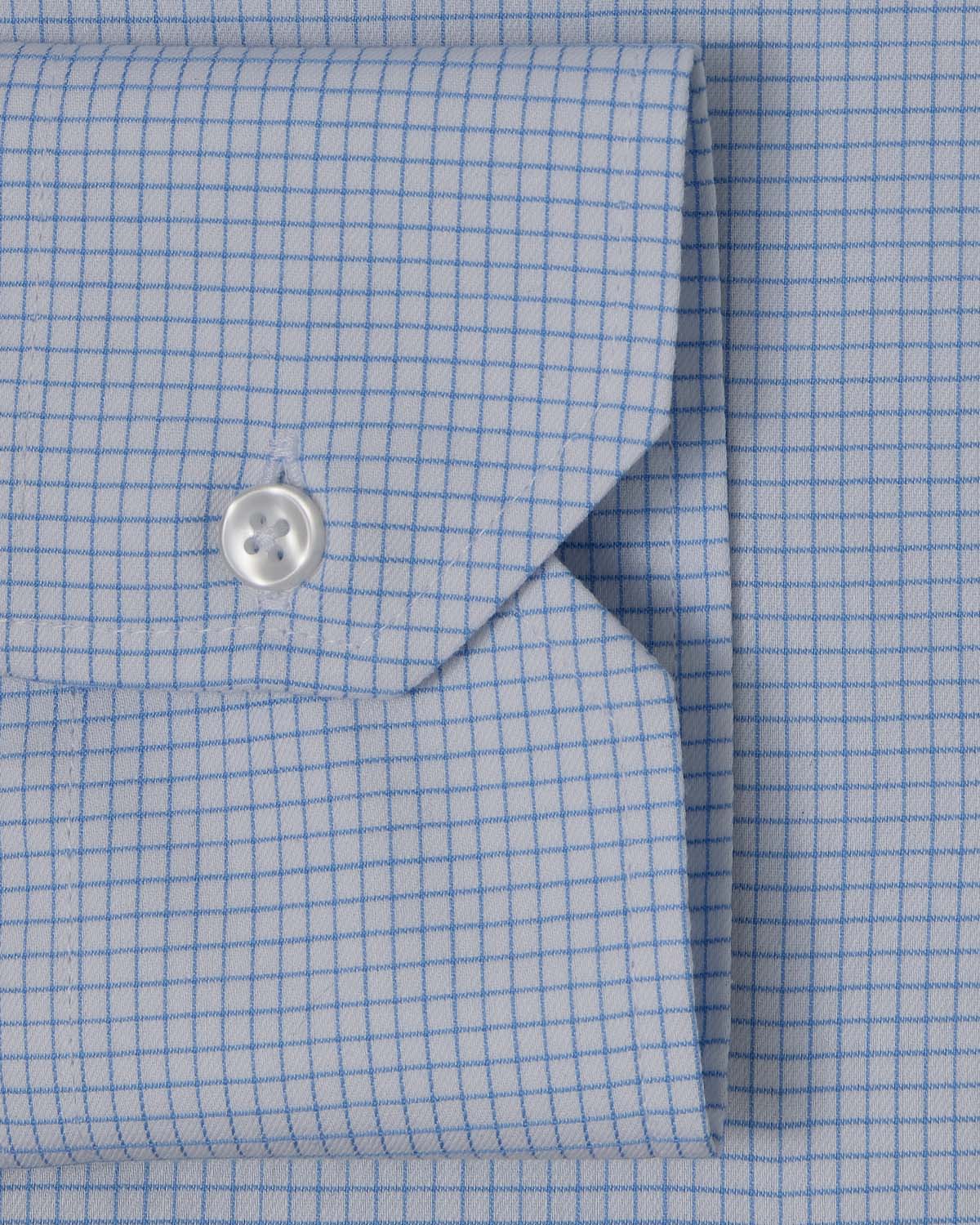 Cornerstone Light Blue Graph Check Dress Shirt 3