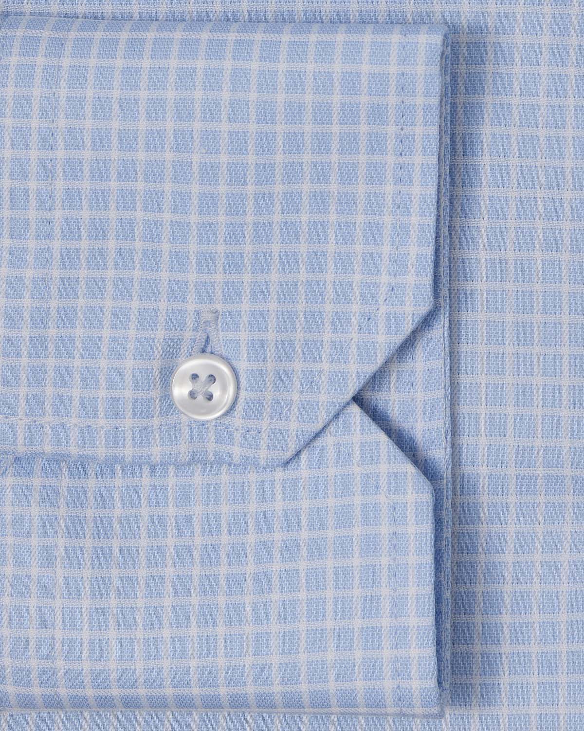 Cornerstone White and Blue Graph Check Dress Shirt 3