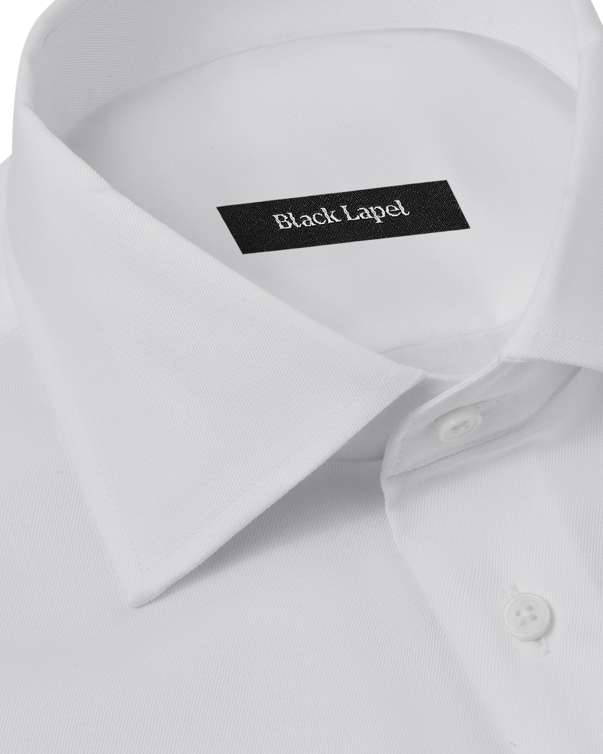 Easy-Care White Fine Twill Dress Shirt 2