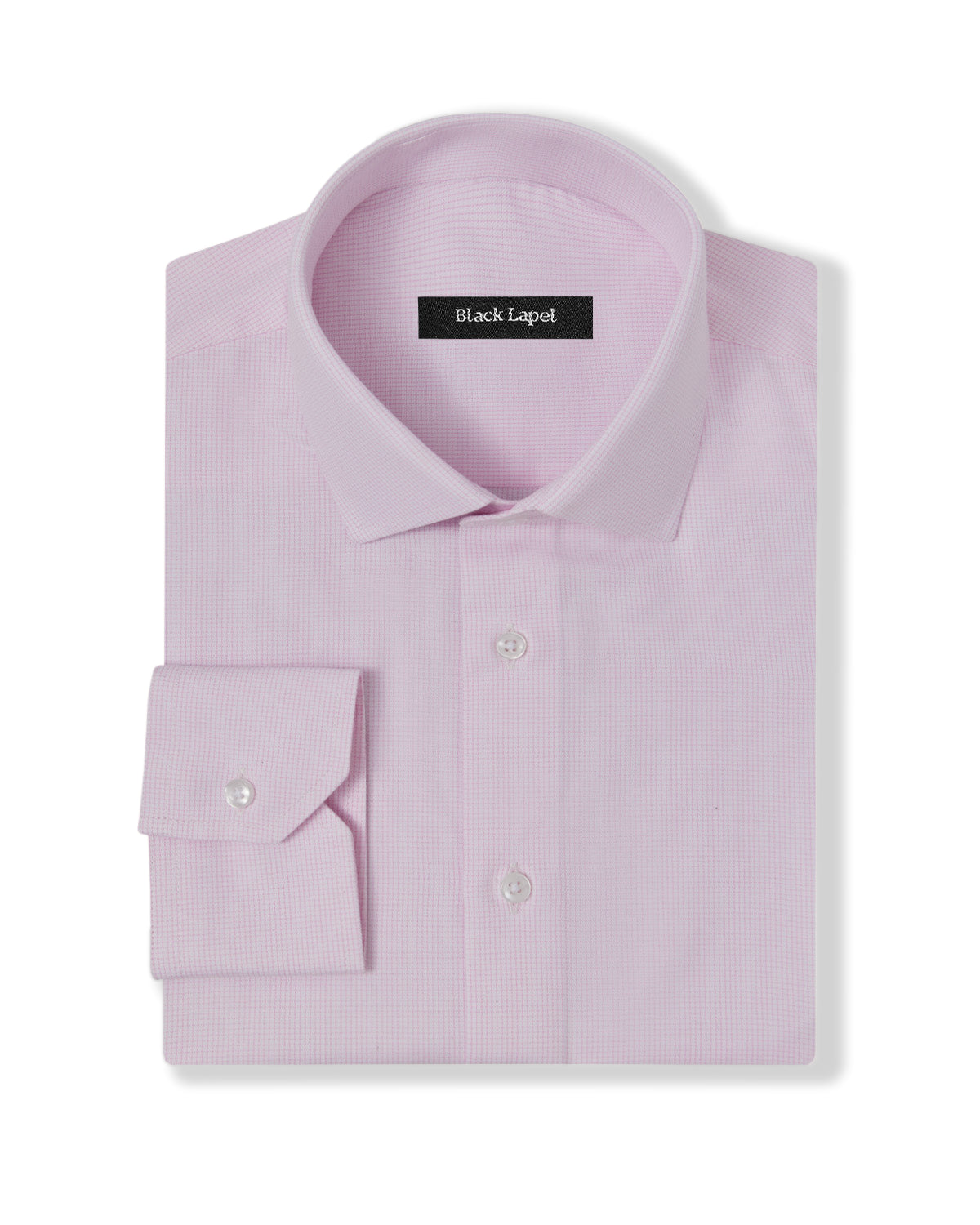 Cornerstone Pink Graph Check Dress Shirt 1