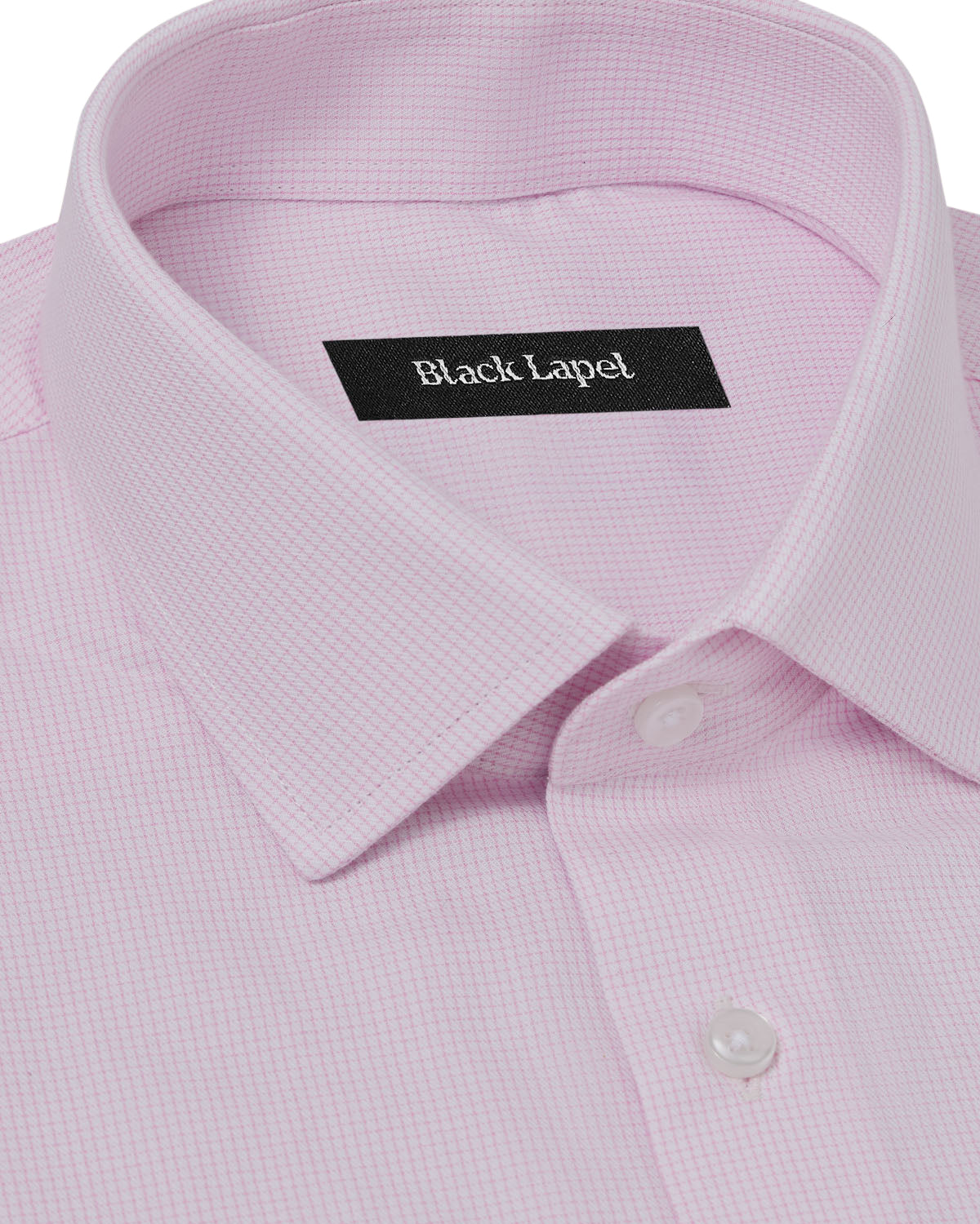 Cornerstone Pink Graph Check Dress Shirt 2