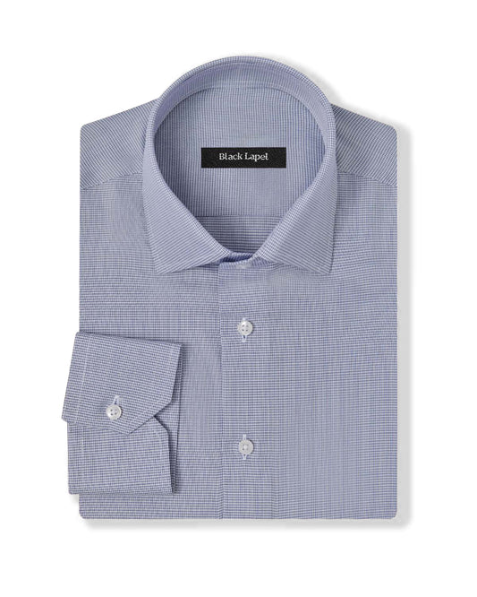 Cornerstone Navy Graph Check Dress Shirt 1