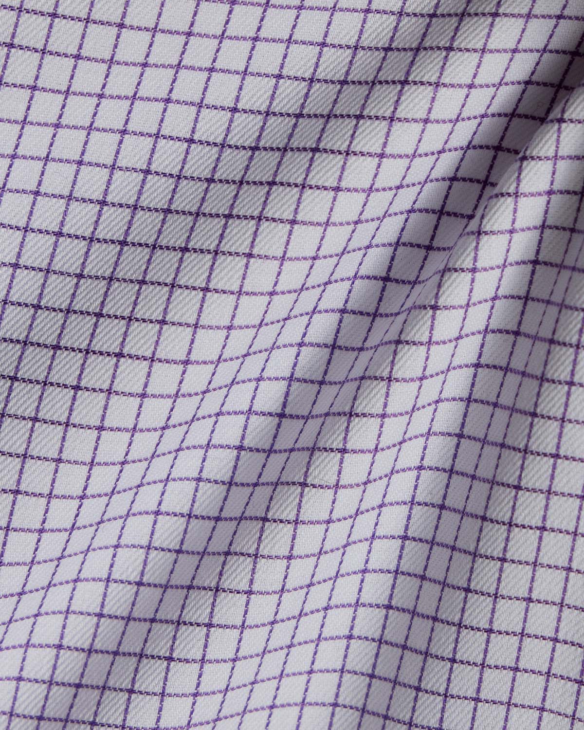 Easy-Care Lavender Graph Check Dress Shirt 4