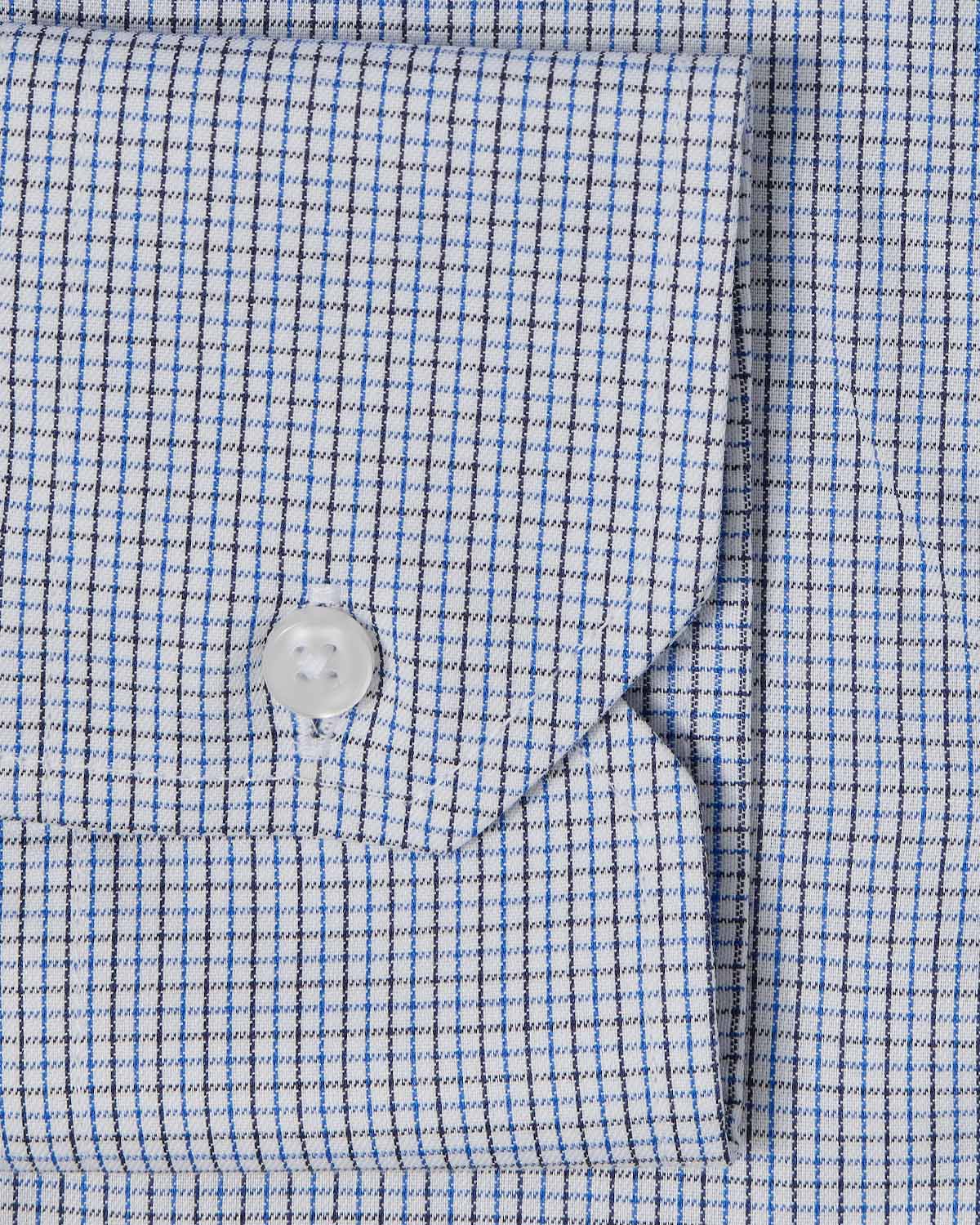 Easy-Care Blue Tattersall Dress Shirt 3