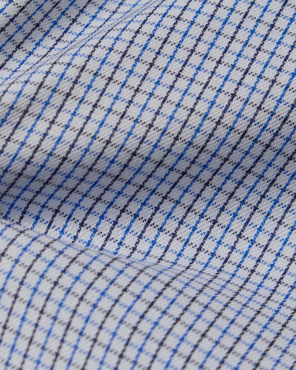 Easy-Care Blue Tattersall Dress Shirt 4