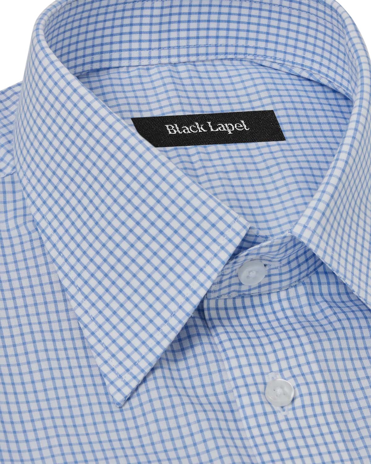 Natural Stretch Blue Graph Check Dress Shirt 2