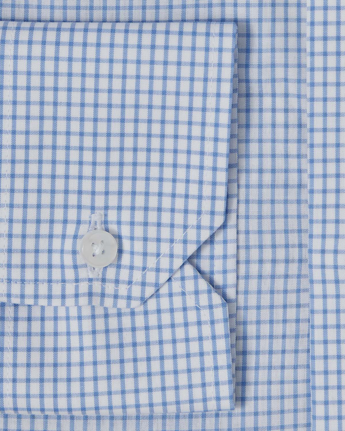 Natural Stretch Blue Graph Check Dress Shirt 3
