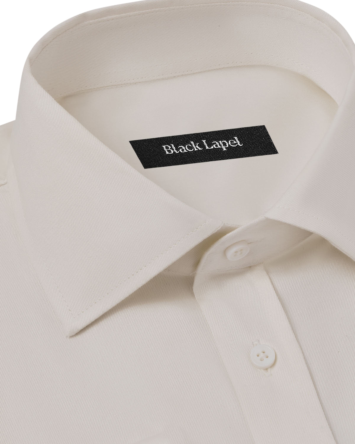 Easy-Care Ivory Fine Twill Dress Shirt 2