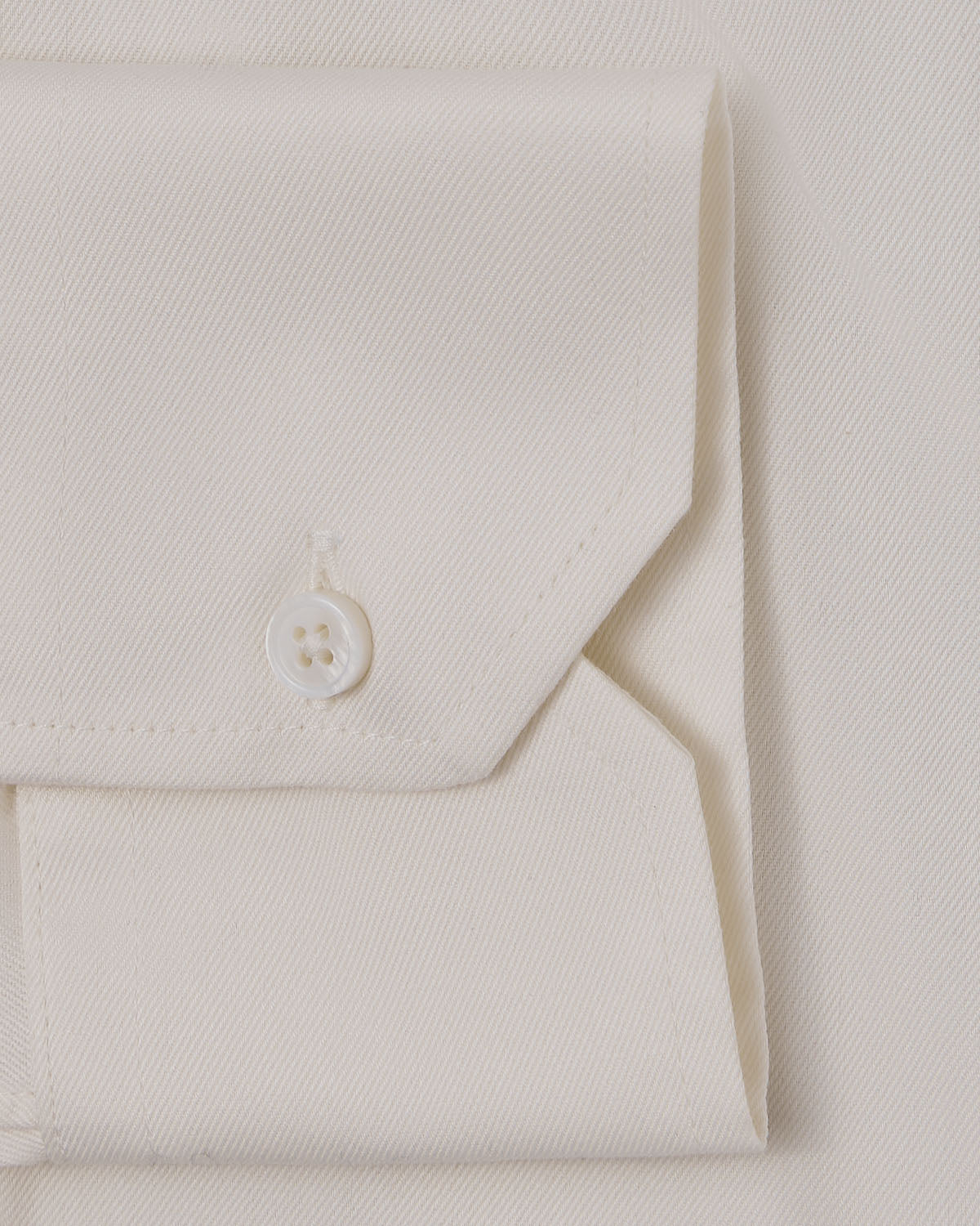 Easy-Care Ivory Fine Twill Dress Shirt 3
