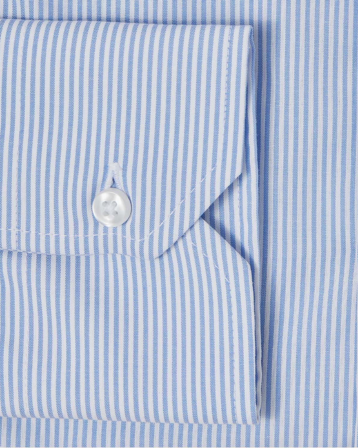 Easy-Care Light Blue Bar Stripe Dress Shirt 3