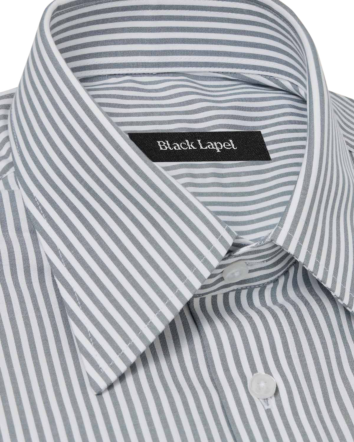 Easy-Care Grey Bar Stripe Dress Shirt 2