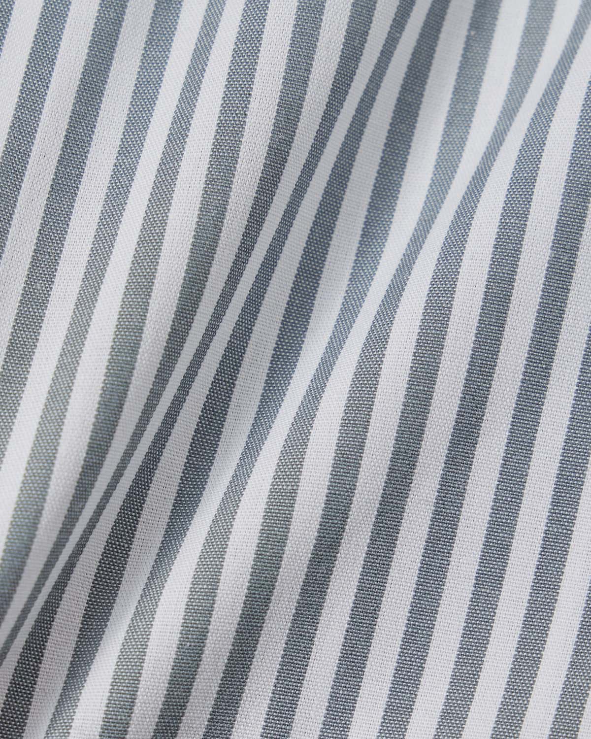 Easy-Care Grey Bar Stripe Dress Shirt 4