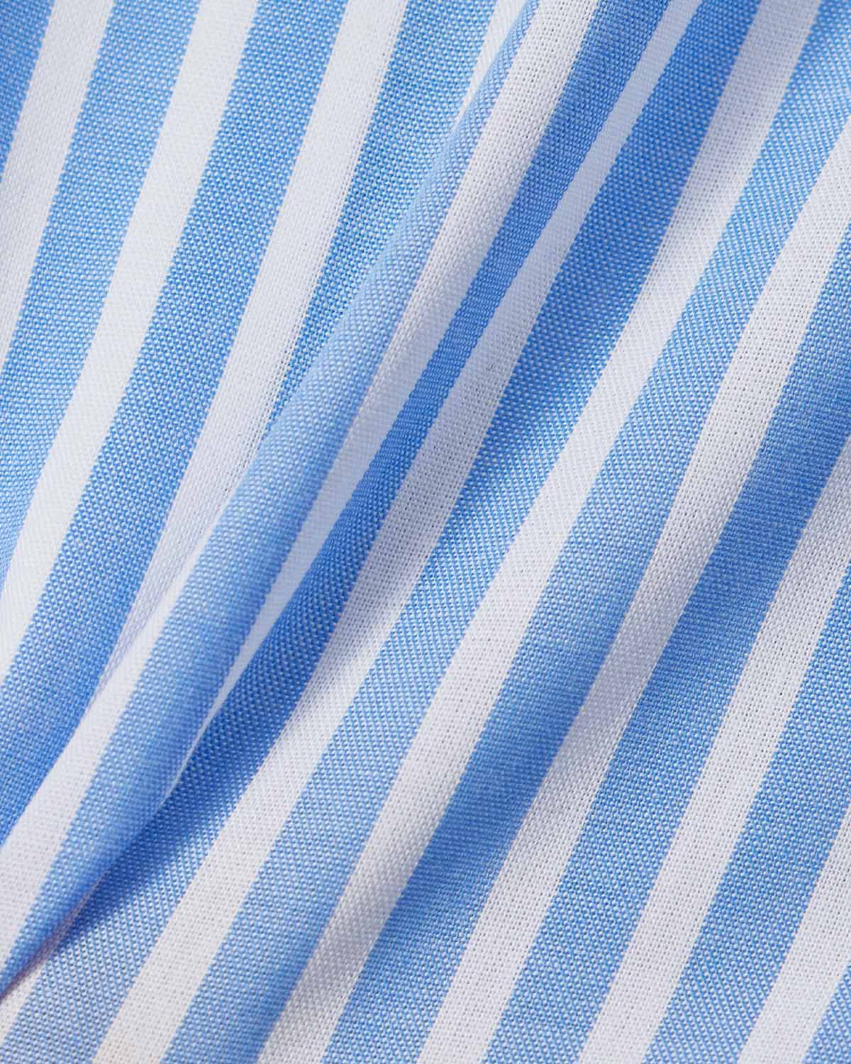 Natural Stretch Sky Blue Stripe Dress Shirt 4