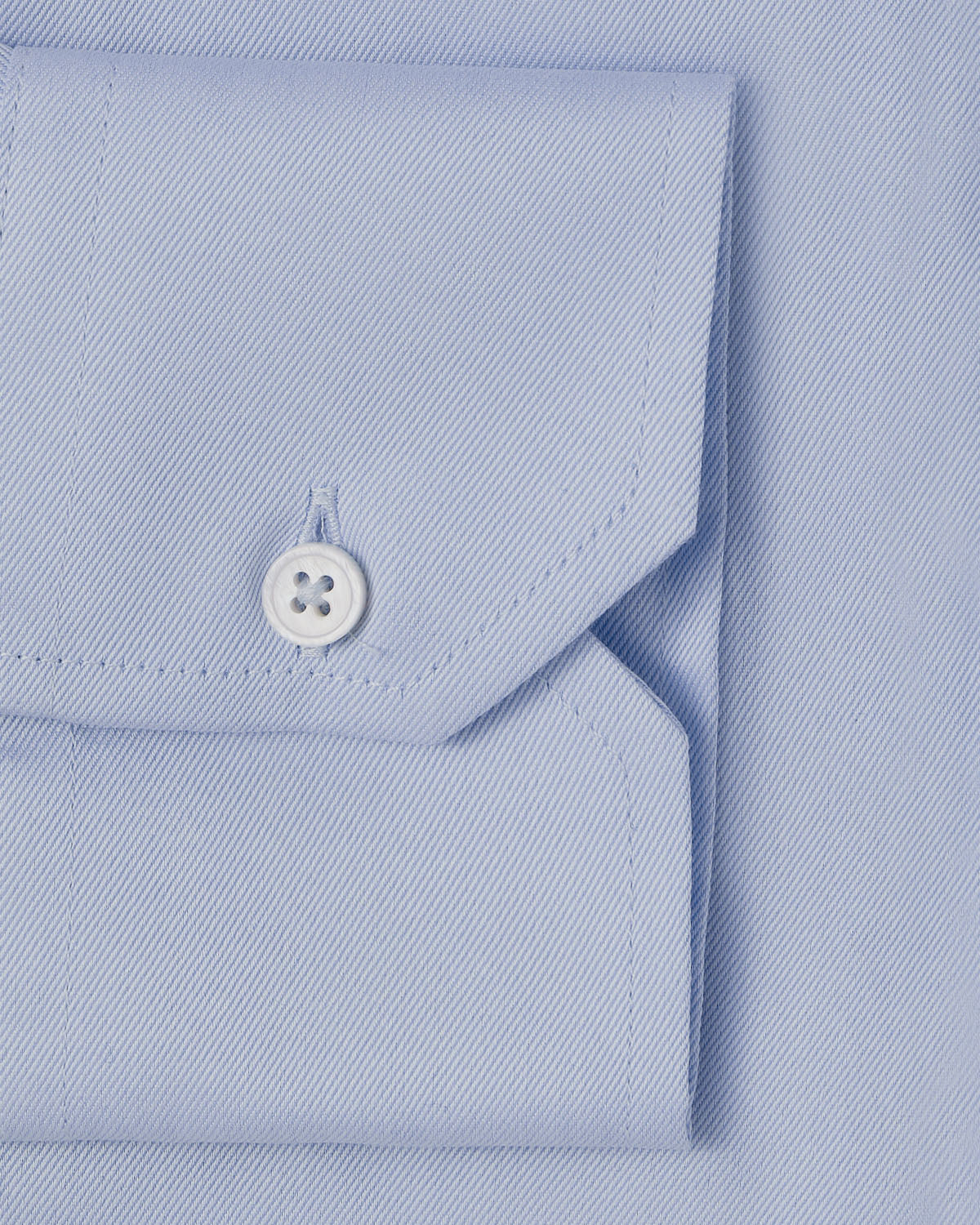 Easy-Care Light Blue Fine Twill Dress Shirt 3