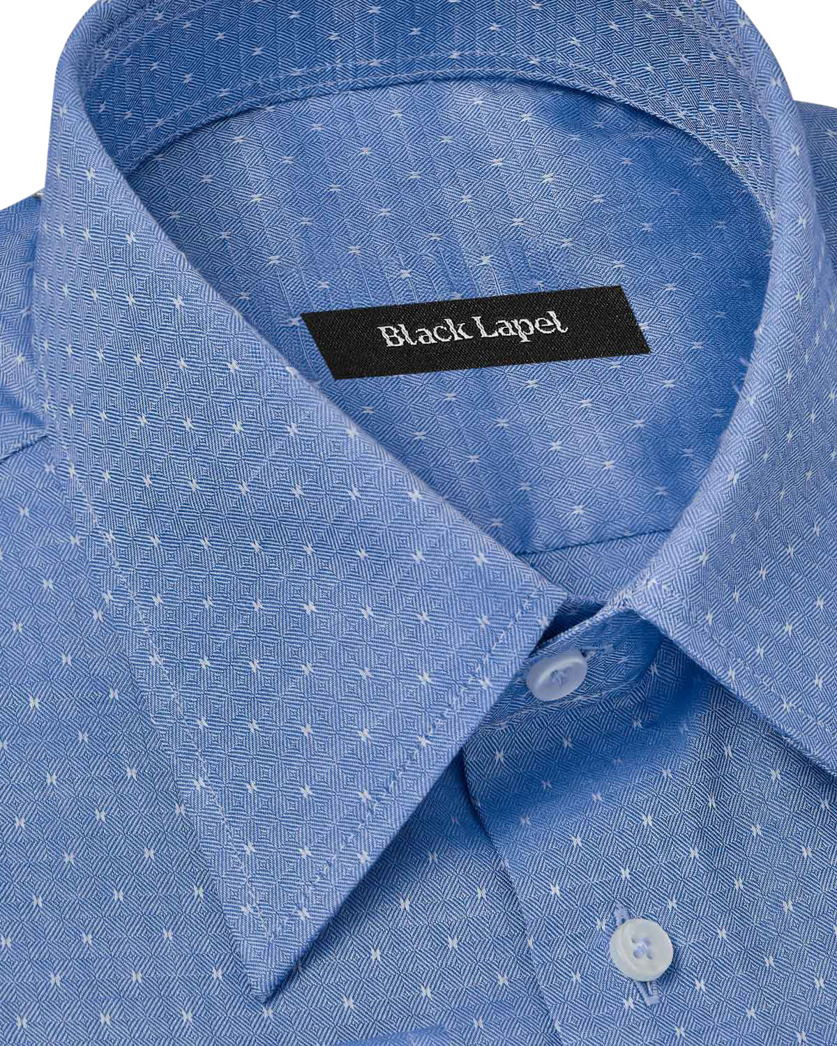 Natural Stretch Blue Mini Ditsy Dress Shirt 2