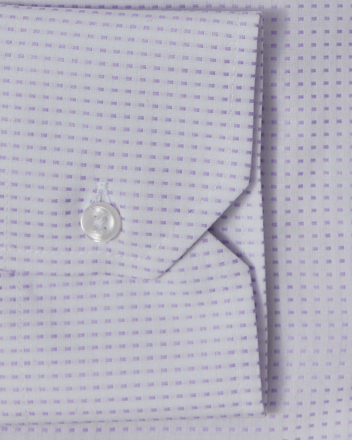 Easy-Care Lavender Square Weave Dress Shirt 3