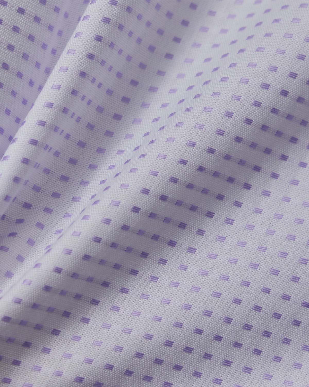 Easy-Care Lavender Square Weave Dress Shirt 4