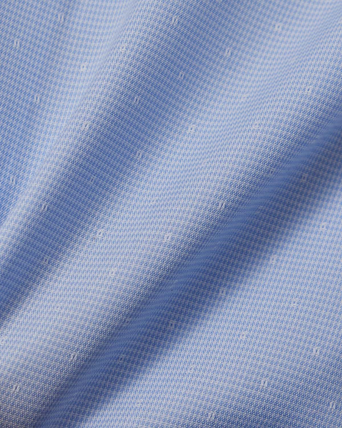 Easy-Care Light Blue Dot Weave Dress Shirt 4