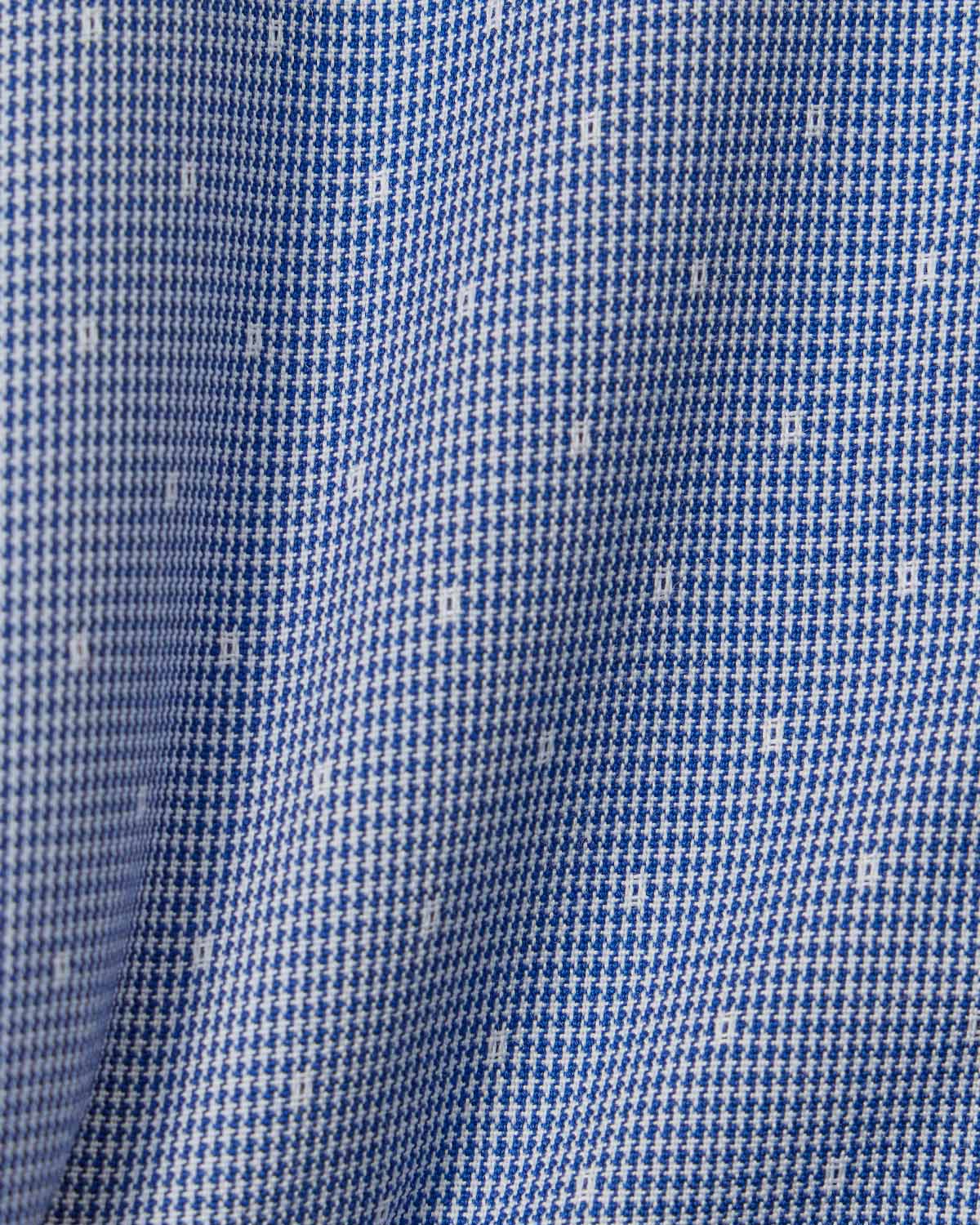 Easy-Care Blue Dot Weave Dress Shirt 4