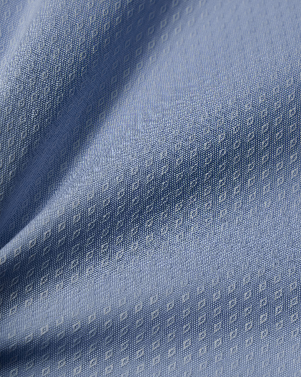 Easy-Care Light Blue Diamond Weave Dress Shirt 4