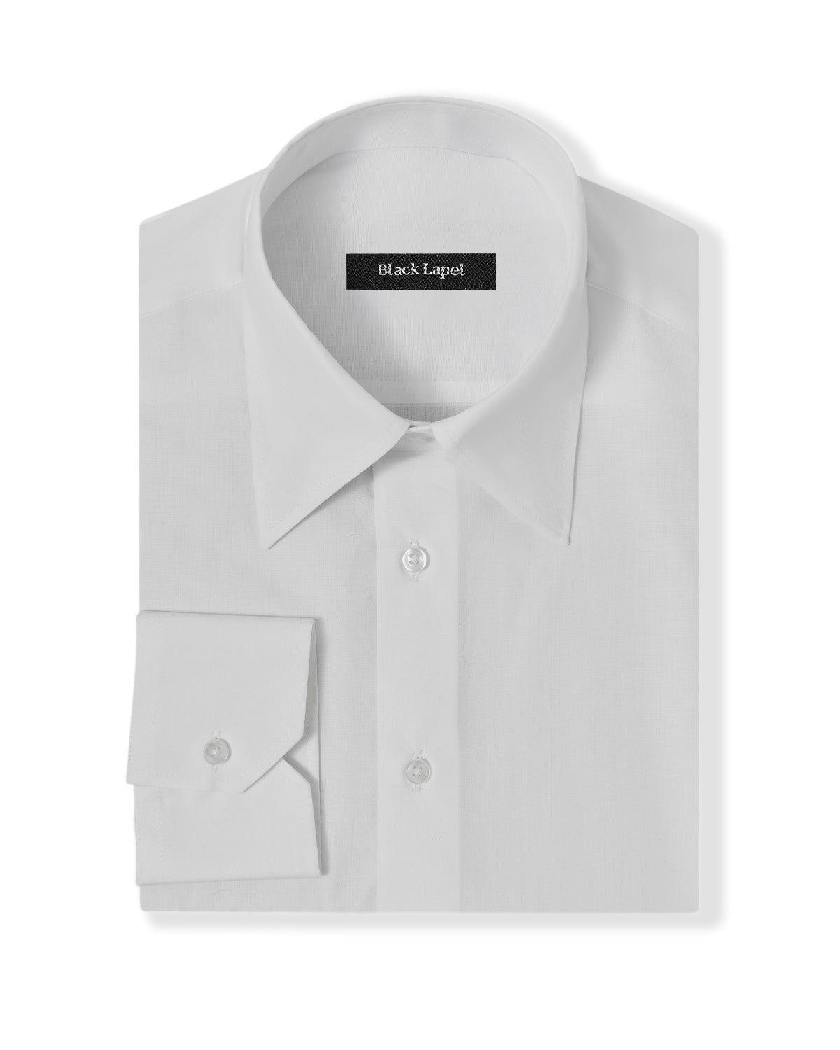 black white dress shirt White Poplin Dress Shirt