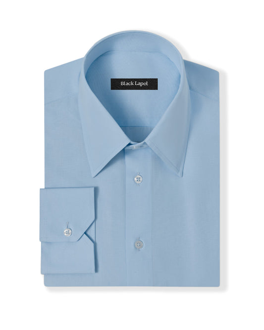Light Blue Poplin Dress Shirt 1