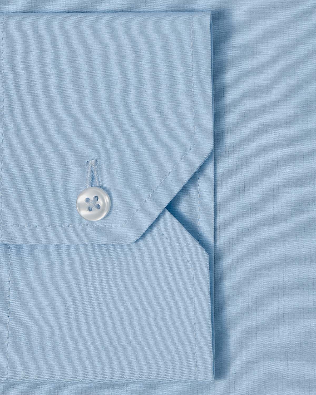 Light Blue Poplin Dress Shirt 3