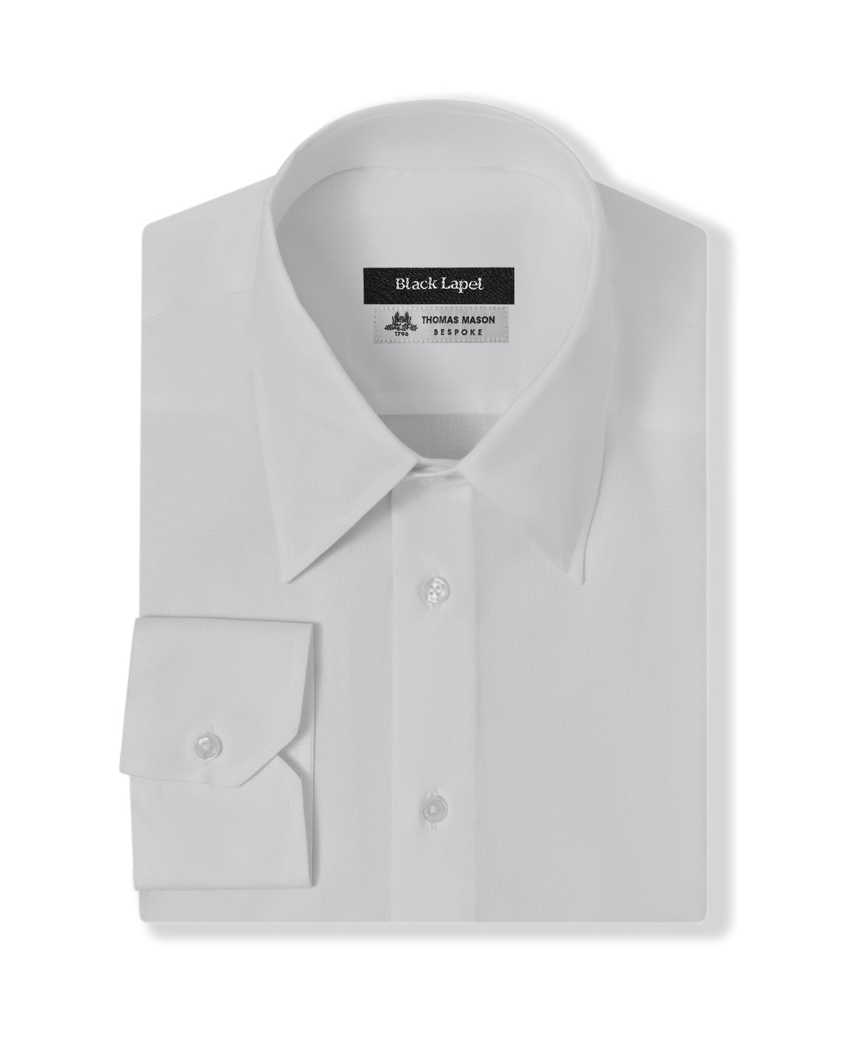 Thomas Mason White Royal Oxford Custom Dress Shirt Thomas Mason White Royal Oxford Custom Dress Shirt