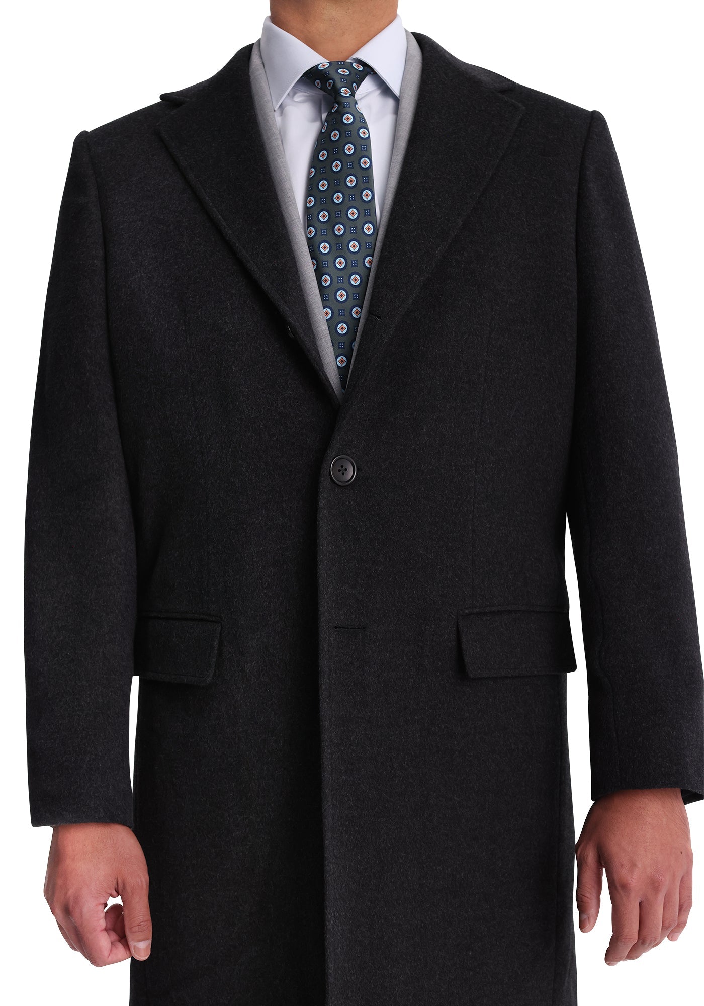 Charcoal Wool-Angora Overcoat 3