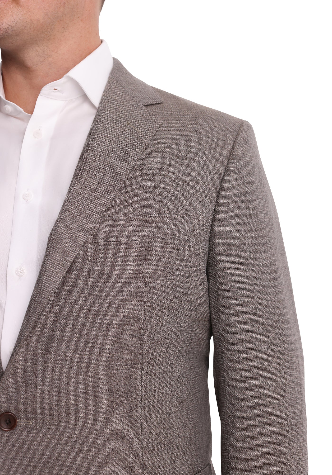 Taupe Hopsack Blazer-4