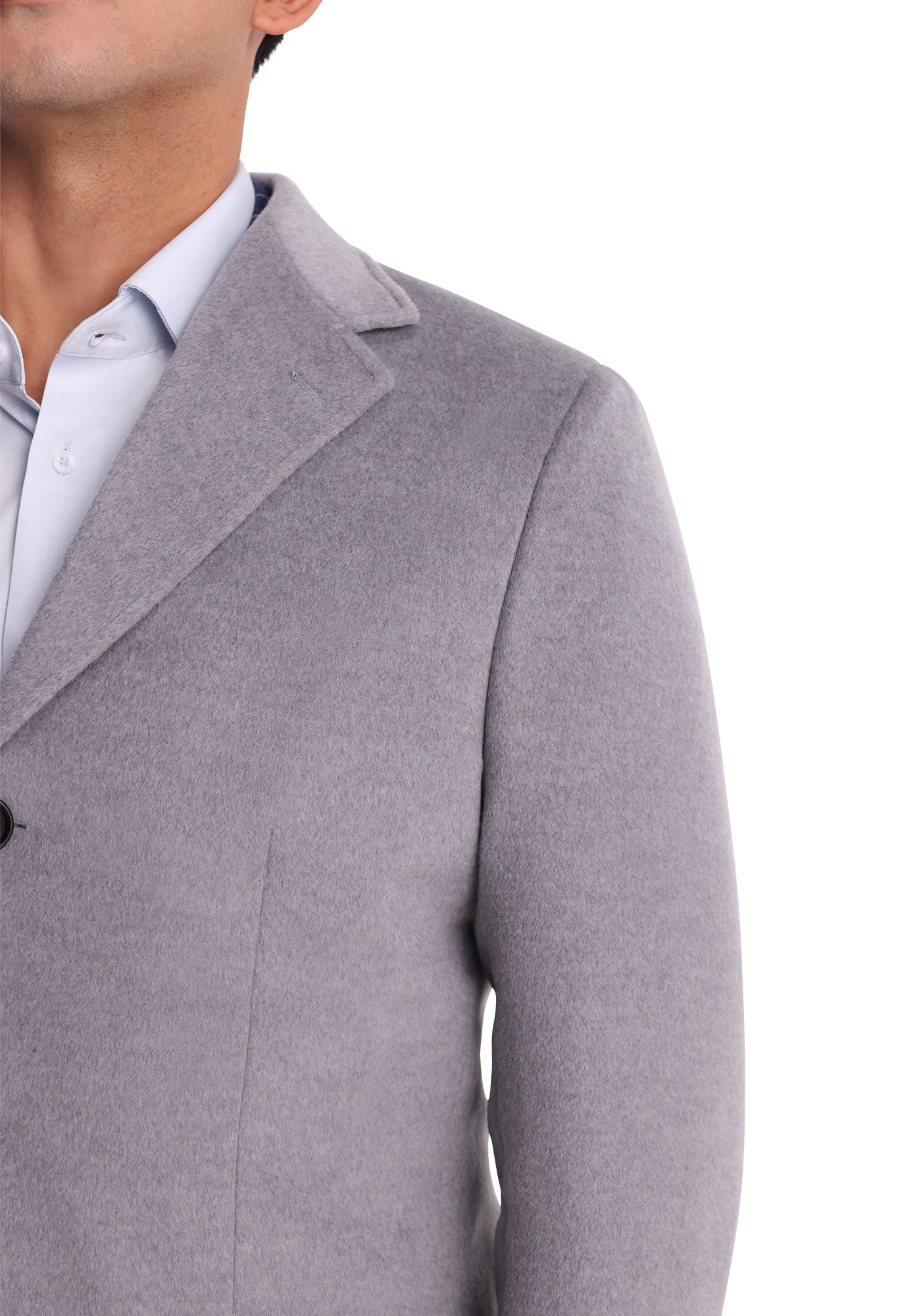 Grey Wool-Cashmere Overcoat 4