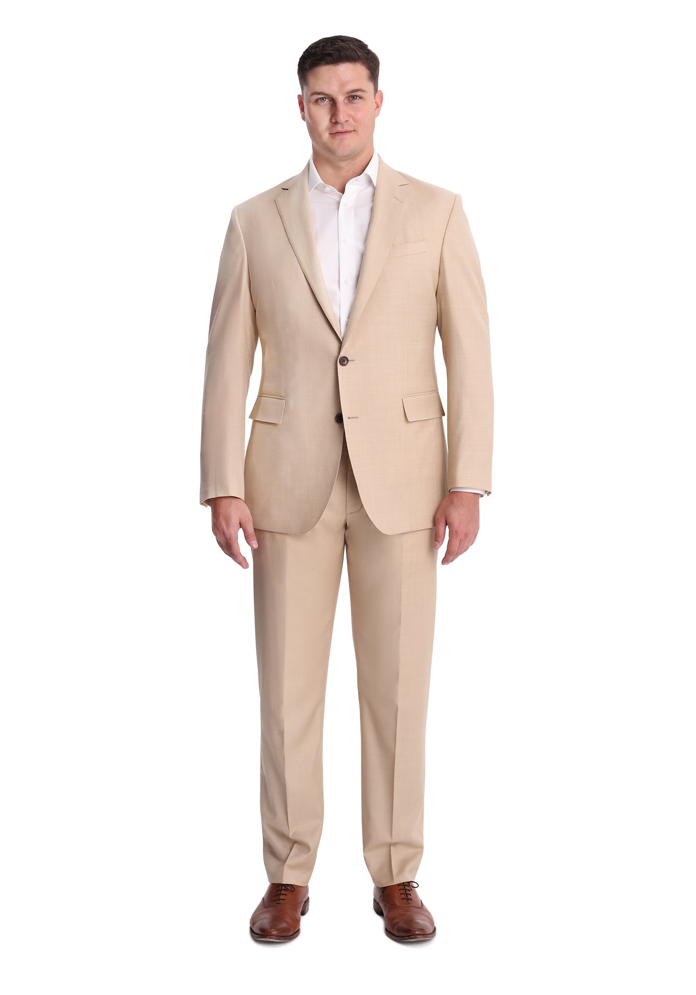 Tan Merino Wool Dress Pants-2