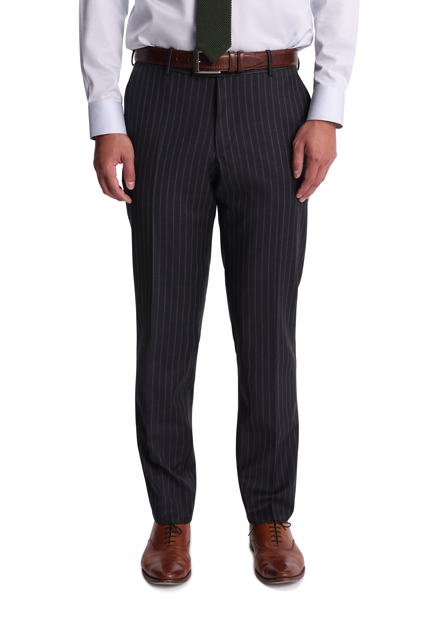 Stretch Charcoal Chalkstripe Blazer-6